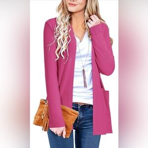 ULTRANICE Cardigan Sweaters 2024 Fall Lightweight Casual Outfits with Pockets
